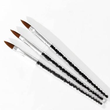 Imagem de Pincéis de arte de unhas, canetas pontilhadas para unhas francesas kit de manicure kit de manicure DIY quadro de exibição de maquiagem para salão doméstico