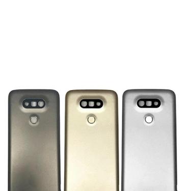 Imagem de SHOWGOOD para LG G5 H850 H840 Capa traseira de metal para porta de bateria para LG G5 telefone bateria traseira peças de reposição (ouro)
