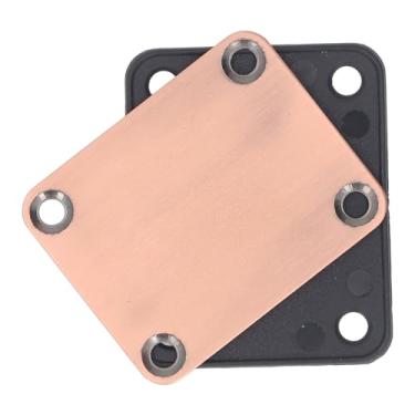 Imagem de RiToEasysports Placa de Pescoço de Guitarra, 4 Parafusos Práticos para Telecaster, Acessórios de Reparo de Baixo Elétrico