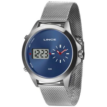 Imagem de Relógio Lince Masculino Ref:Mam4722l D1sx Anadigi Prateado