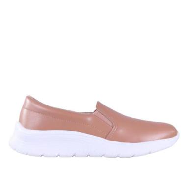 Imagem de Tênis Beira Rio Feminino Slip On 4332.100 Nude, 35