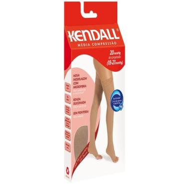 Imagem de Meia 7/8 Média Compressão Kendall 1712 Feminina Silicone Sem Ponteira 