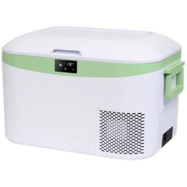 Imagem de Geladeira portátil Megiu 12V/24V DC 110-240V AC 12.8L