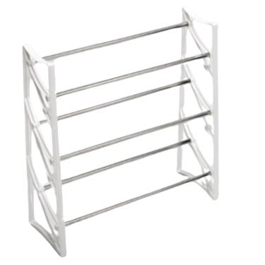 Imagem de Sapateira Multifuncional 2 Em 1 Ampliavel 9 Pares Salto Alto Rack Estante 18 Tenis Sapatos