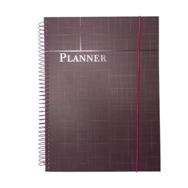 Imagem de Planner de Organização e Produtividade | Gerenciamento Diário de Tarefas, Metas e Finanças | Capa Dura com Elástico, 96 Folhas | Ideal para Estudos, Trabalho e Rotina Pessoal | Cores: Preto, Azul, Cinza e Rosa (Planner Rosa)