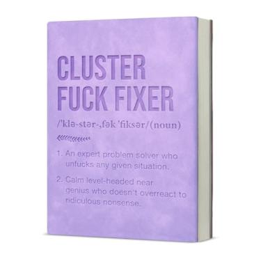 Imagem de KSFFWQIN Caderno de escritório com definição de bombeiro, caderno, presente de agradecimento, para mulheres, líderes, gerentes, supervisores, engraçado, escritório, mordaça, caderno de redação, rosa