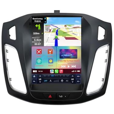 Imagem de Rádio estéreo de carro para Ford Focus 2012-2018 - Upgrade 4 GB + 64 GB Android 14 unidade de substituição com unidade de substituição sem fio CarPlay Android Auto GPS Navegação Bluetooth WiFi DSP FM