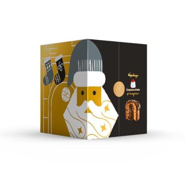 Imagem de Panetone Kopenhagen Língua de Gato Exagero, Panettone com Chocolate ao Leite, Gotas de Chocolate, Coberto e Decorado com Línguas de Gato, 1,360KG