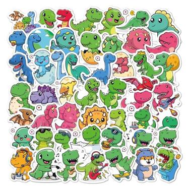 Imagem de 50Pcs Water Bottle Stickers Waterproof Vinyl Dinosaur Stickers Skateboard,Laptop Sticker for DIY School Students Gifts Classroom Prizes