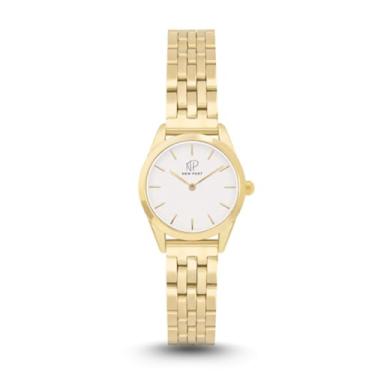 Imagem de Relógio Feminino Dourado Elegante Delicado Pequeno 24mm New Port
