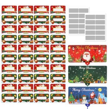 Imagem de Envelopes de presente para dinheiro, envelopes de Natal para dinheiro, conjunto de 45 peças com 3 caixas de dinheiro de Natal e 42 raspadinhas, papel premium para presente de Natal