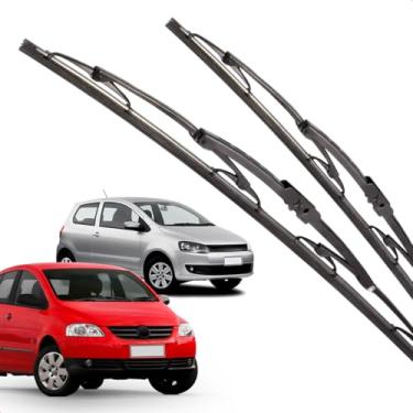 Imagem de Par Palheta Dianteira Limpadora de Para-brisa Fox 2003 A 2012 de Ferro