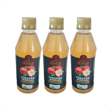 Imagem de Vinagre Puro Pomar Maçã Orgânico Acidez 6% 400ml - KIT 3 UNI
