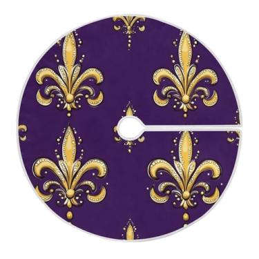 Imagem de Blueangle Saia de árvore de carnaval de 90 cm saia de poliéster macio para decoração de carnaval (303)