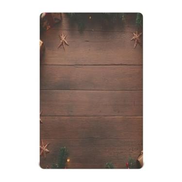 Imagem de Blueangle Jogo de lençol com elástico para bebês - Jogo de lençol macio e respirável com galhos de árvore de Natal, serve para colchão de berço padrão (90)