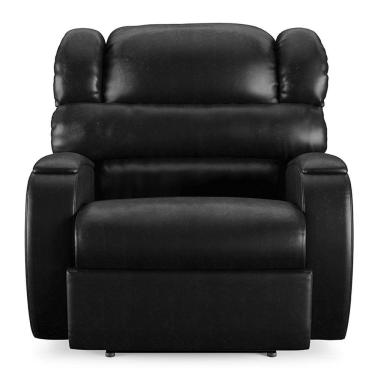 Imagem de Poltrona Do Papai Reclinável Napoli Power Touch Massagem Pu Brilho Fh1 Preto