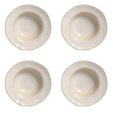 Imagem de Conjunto De Pratos Para Entrada/sobremesa 04 Peças Orgânico Latte Porto Brasil