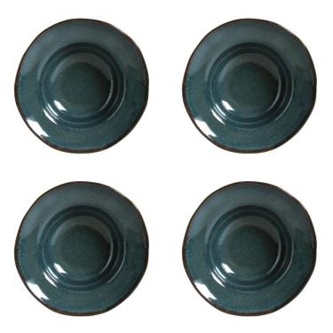 Imagem de Conjunto De Pratos Para Entrada/sobremesa 04 Peças Orgânico Oceano Porto Brasil