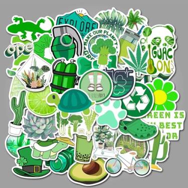 Imagem de 50 peças de adesivos estéticos coloridos para meninas, adesivos legais de viagem, adesivos de vinil à prova d'água para garrafas de água, laptop, bagagem, adolescentes adultos, teclados, mochilas