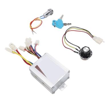 Imagem de SPYMINNPOO Controlador de Ebike, Kit de Controlador de Motor Escovado 36v 500w Com Botão de Velocidade e Trava de Ignição para Bicicletas Elétricas, Triciclos, Scooters