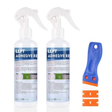 Imagem de LLPT Removedor de adesivo de grau industrial 260 ml com superfície raspadora de plástico segura remove etiquetas adesivas, adesivos, adesivos, fita adesiva, resíduos, graxa, goma de mascar (49503A-2)