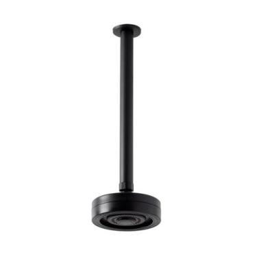 Imagem de Chuveiro Ducha de Teto Autolimpante Redondo Big Obra, Preto