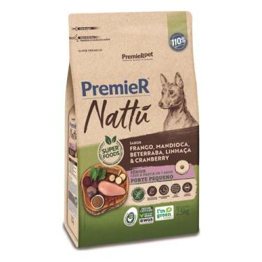 Imagem de Ração Premier Nattu Cães Sênior Pequeno sabor Frango e Mandioca 2,5 Kg