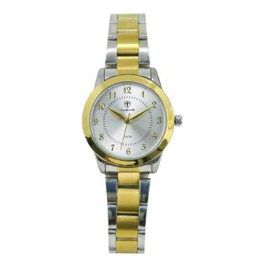 Imagem de Relógio Feminino Tuguir Analógico TG175 Dourado e Prata