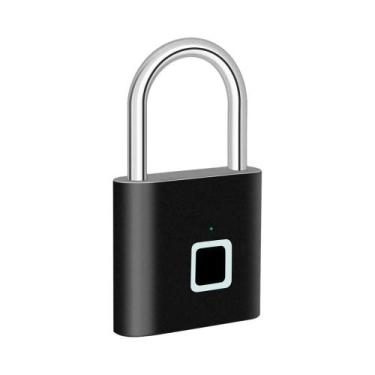 Imagem de Cadeado Inteligente À Prova d'Água Com Impressão Digital E Carregament