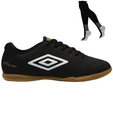 Imagem de Kit Chuteira Futsal Umbro Neo Striker e Meião-Masculino
