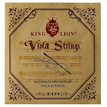 Imagem de WQR Conjunto completo de cordas de viola (A-D-G-C), escala média, serve para violas de 39,4 cm, núcleo de aço e enrolamento de magnésio de alumínio, selado individualmente para evitar corrosão