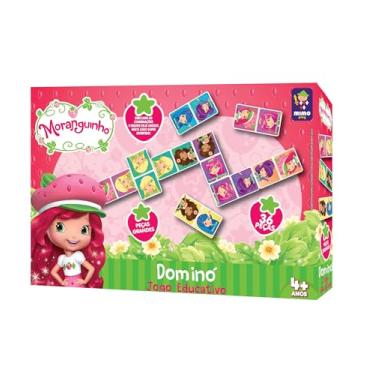 Imagem de Jogo Domino da Moranguinho, com 36 peças- Mimo brinquedos