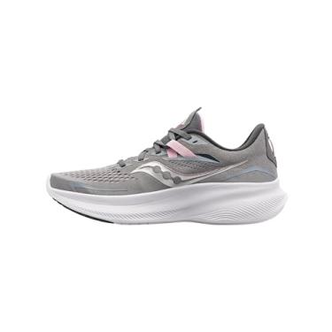 Imagem de Saucony Tênis de corrida feminino Ride 15, Liga/quartzo, 8.5 Wide