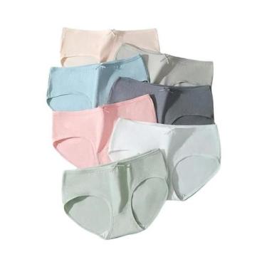Imagem de Calcinhas De Algodão Femininas Com Laço Fofo, Cuecas De Cintura Baixa,