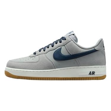 Imagem de Nike Tênis masculino Air Force 1 '07 LV8, Cinza fumê claro/marrom claro/branco / azul marinho, 37
