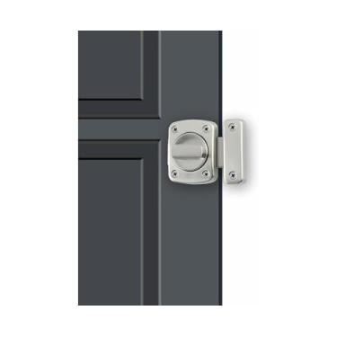 Imagem de Trava de Porta com Perno Rotativo - Liga Metal para Durabilidade Proteção Instalação e Manutenção Fáceis Ideal Casa Hotel Armários Móveis Celeiros Por