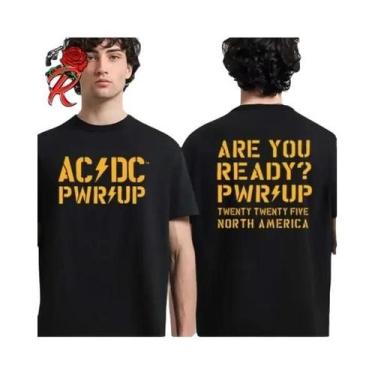 Imagem de Camiseta Clássica AC DC PWR up Tour Europa 2025 Hannover Alemanha Com 
