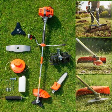 Imagem de Roçadeira A Gasolina 75cc 2t 3,5hp Nakasaki Bipartida Com Enxada Rotativa E Motopoda