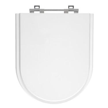 Imagem de Assento Sanitário Luna Branco Tampa para Vaso Icasa de Madeira Laquead
