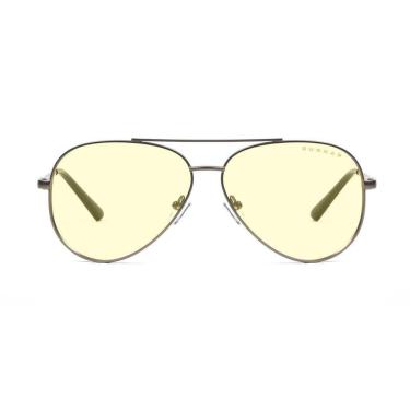 Imagem de Óculos Gunnar Maverick com Filtro de Luz Azul, Âmbar Amarelo, Armação Gunmetal- MAV-05001-Unissex
