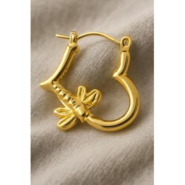 Imagem de Brinco E0108 Semi Joia Banhada a Ouro 18K