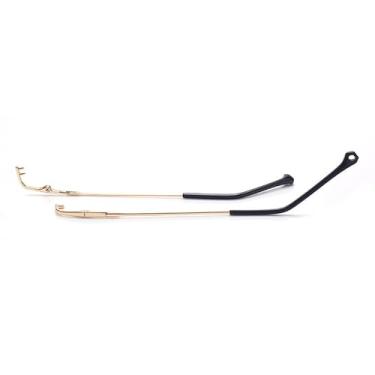 Imagem de QYAJS 1 par de armação de metal, braços, óculos sem aro, pernas, óculos, substituição, têmpora, armação, Prata, G