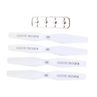 Imagem de Almencla Conjunto de 4 hélices de reposição para drones, 5,71 polegadas, alta dureza, com tampa, peças sobressalentes para ZD8-gps, ZD5, P30, ZD6-gps e ZD8, Branco