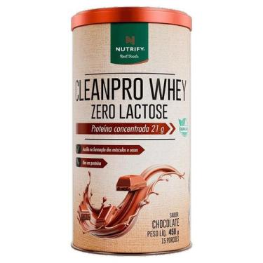 Imagem de CleanPro Whey - Zero Lactose (450g) - Sabor: Chocolate - Nutrify