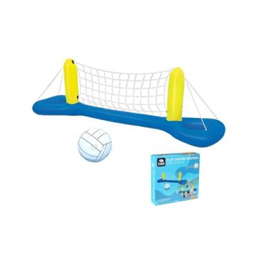 Imagem de Play Center Voleibol Biribol Infantil Adulto + Bola e Rede Verão Piscina 252 cmx 64 cm
