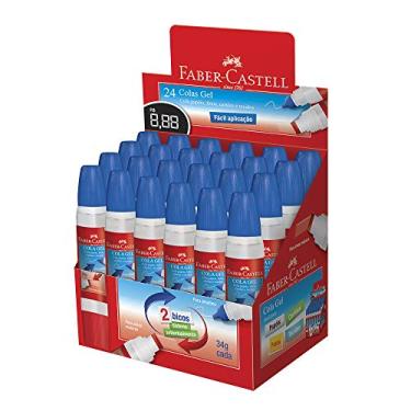 Imagem de Cola Gel 34g, Faber-Castell, DI/8140GEL, Branca, pacote de 24
