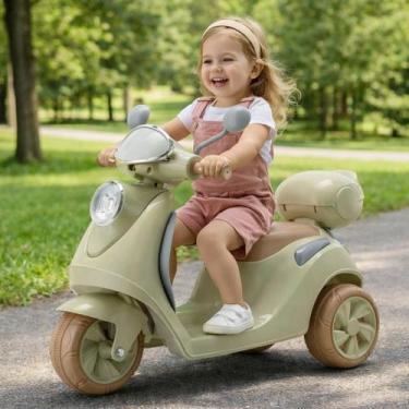 Imagem de Mini Moto Infantil Elétrica Bella Clássica Lambreta 6 volts Luz e Som 