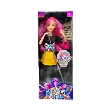 Imagem de Boneco De Vinil Anime KPop Demon Hunters Rumi Mira Zoi Com Máscara, Pr