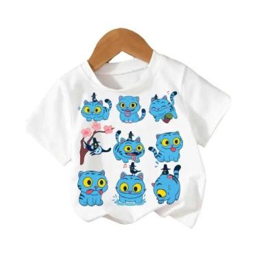 Imagem de Camiseta Infantil De Algodão Kpop Demon Hunters Harajuku Cartoon Top D