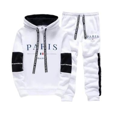 Imagem de Moletom Masculino Confortável Com Capuz, Roupa Esportiva Versátil, Cal